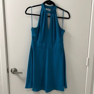 Express Halter V-Neck Mini Dress